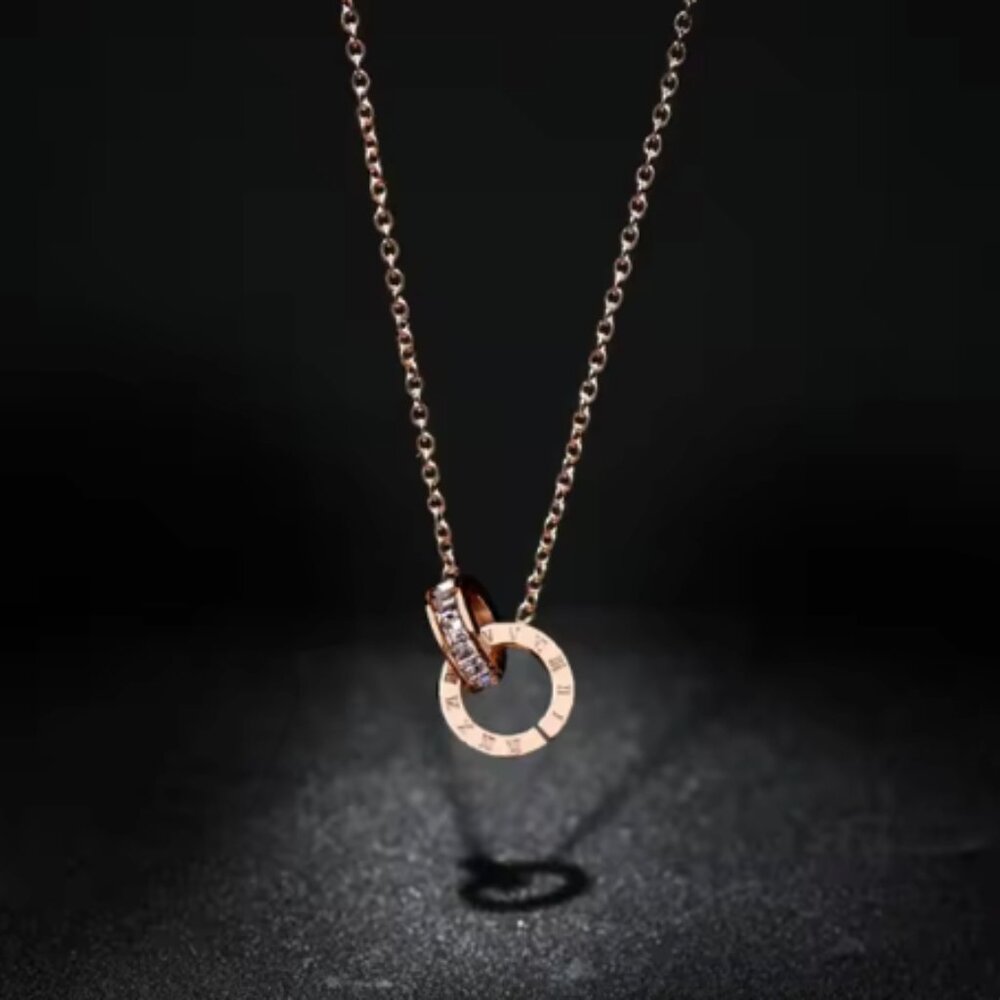Rose gold necklace
